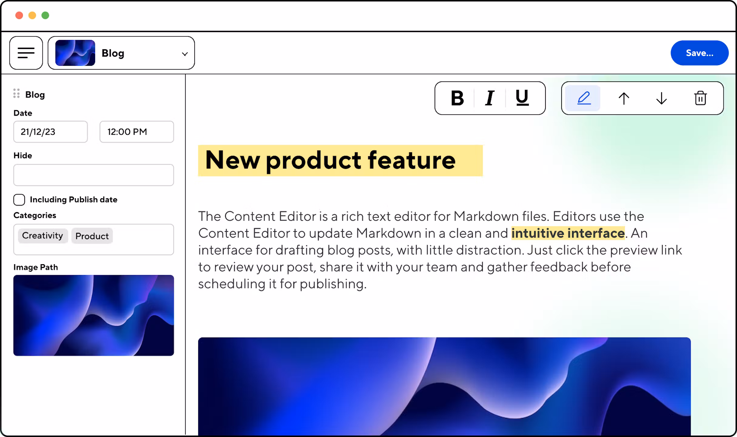 content editor