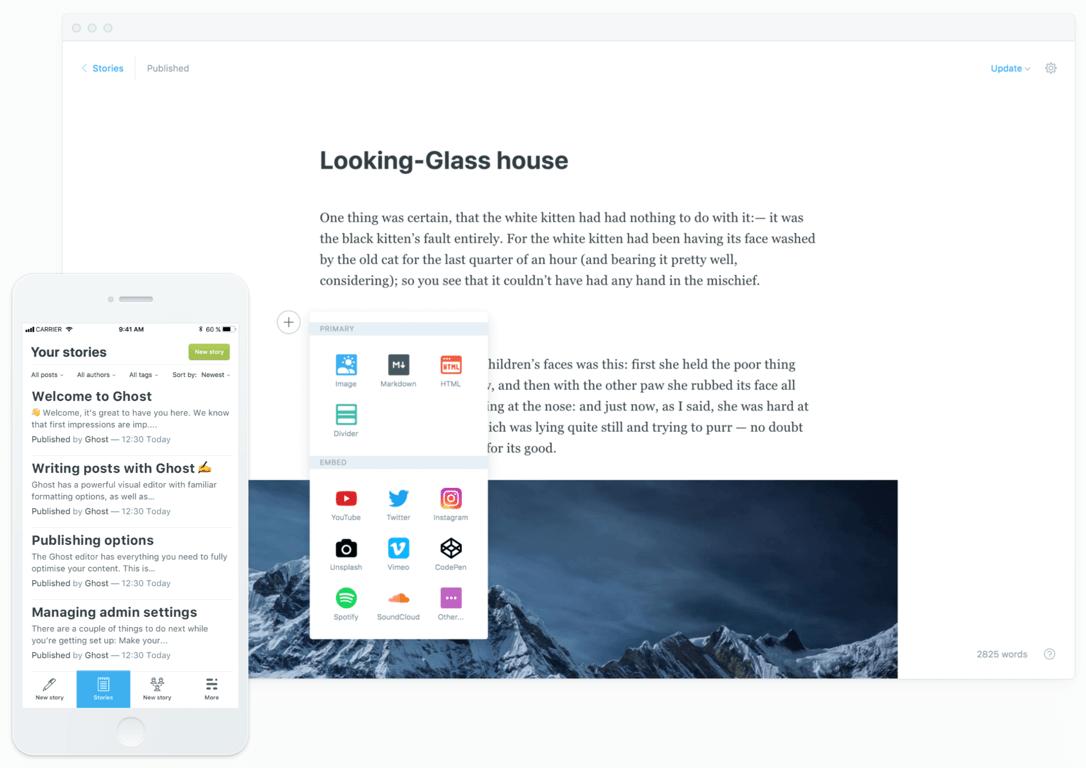 Ghost screenshot