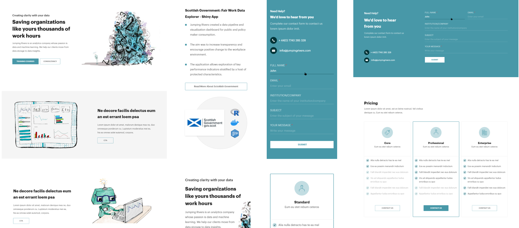 jumpingriver website's screenshot