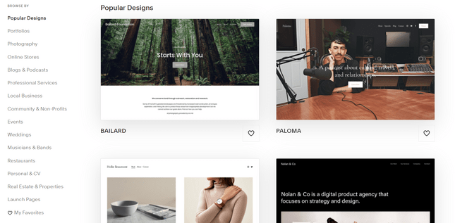 squarespace screenshot