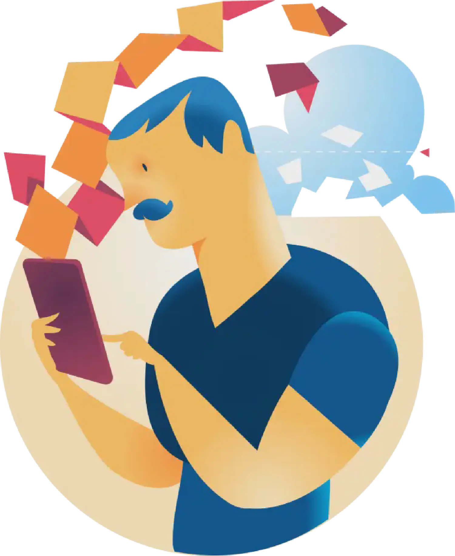 sending content into the world